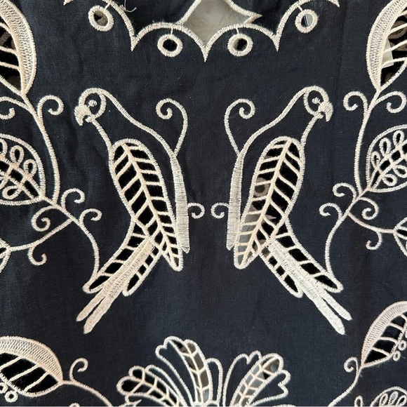 FARM Rio Sleeveless Linen Cutwork
Open-Back Top SZ S - Picture 4 of 9